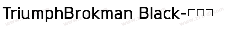 TriumphBrokman Black字体转换
